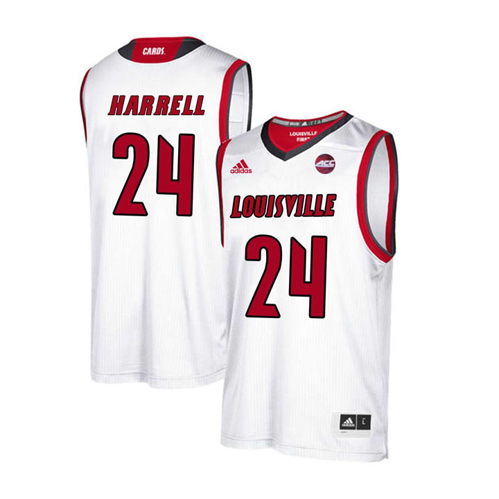 Louisville Cardinals 24 Montrezl Harrell White College Basketball Jersey Dzhi